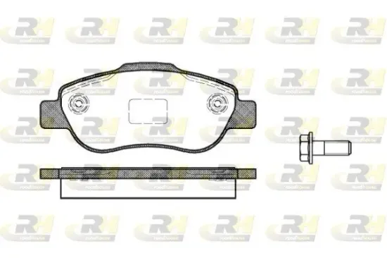 Bremsbelagsatz, Scheibenbremse Vorderachse ROADHOUSE 21100.00 Bild Bremsbelagsatz, Scheibenbremse Vorderachse ROADHOUSE 21100.00