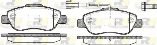 Bremsbelagsatz, Scheibenbremse Vorderachse ROADHOUSE 21100.11 Bild Bremsbelagsatz, Scheibenbremse Vorderachse ROADHOUSE 21100.11