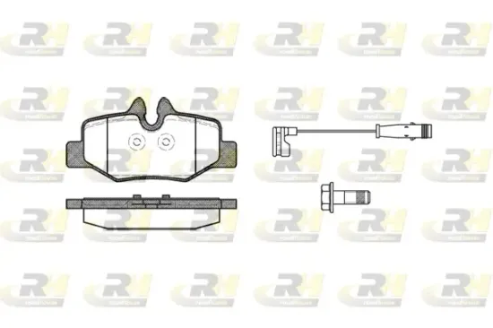 Bremsbelagsatz, Scheibenbremse Hinterachse ROADHOUSE 21110.02 Bild Bremsbelagsatz, Scheibenbremse Hinterachse ROADHOUSE 21110.02