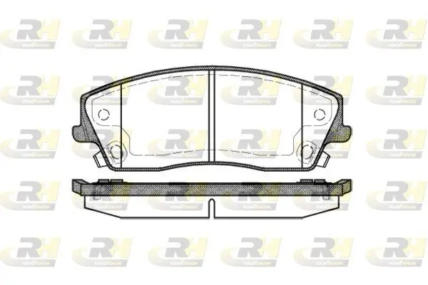 Bremsbelagsatz, Scheibenbremse Vorderachse ROADHOUSE 21126.08