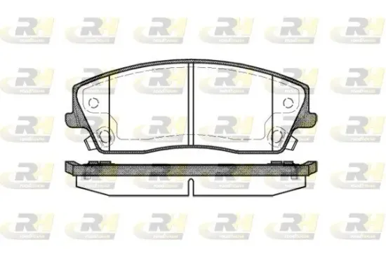 Bremsbelagsatz, Scheibenbremse Vorderachse ROADHOUSE 21126.08 Bild Bremsbelagsatz, Scheibenbremse Vorderachse ROADHOUSE 21126.08