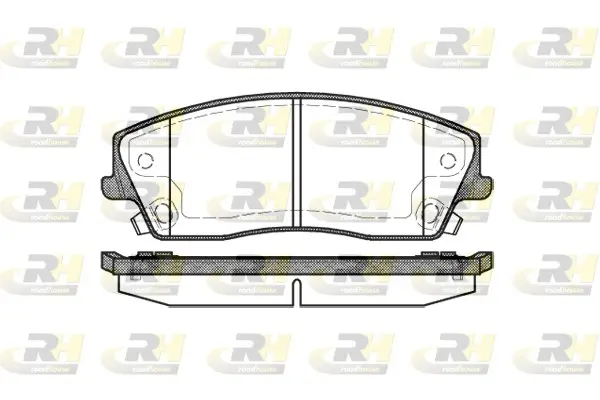 Bremsbelagsatz, Scheibenbremse Vorderachse ROADHOUSE 21126.08