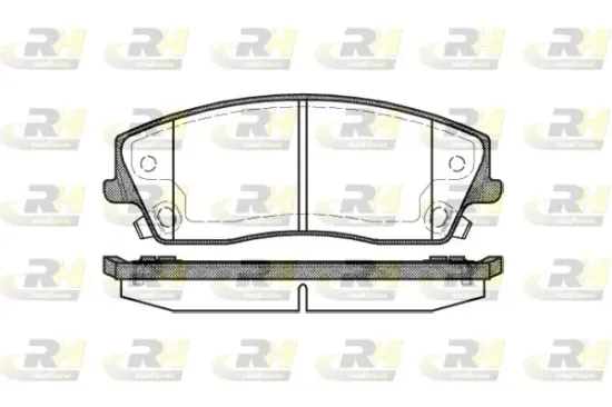 Bremsbelagsatz, Scheibenbremse Vorderachse ROADHOUSE 21126.08 Bild Bremsbelagsatz, Scheibenbremse Vorderachse ROADHOUSE 21126.08
