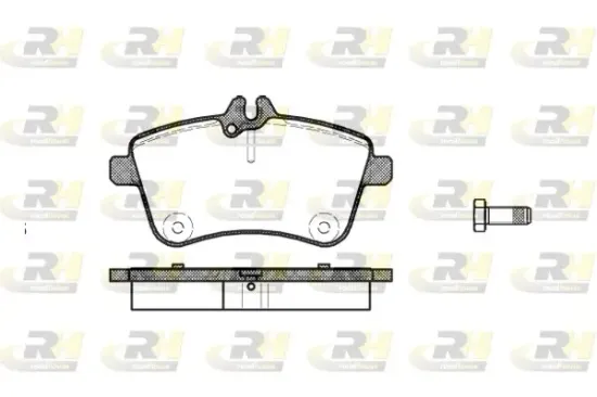 Bremsbelagsatz, Scheibenbremse Vorderachse ROADHOUSE 21130.00 Bild Bremsbelagsatz, Scheibenbremse Vorderachse ROADHOUSE 21130.00