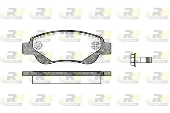 Bremsbelagsatz, Scheibenbremse Vorderachse ROADHOUSE 21177.00 Bild Bremsbelagsatz, Scheibenbremse Vorderachse ROADHOUSE 21177.00