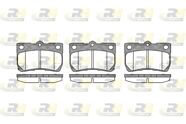 Bremsbelagsatz, Scheibenbremse Hinterachse ROADHOUSE 21181.02