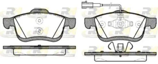 Bremsbelagsatz, Scheibenbremse Vorderachse ROADHOUSE 21183.22 Bild Bremsbelagsatz, Scheibenbremse Vorderachse ROADHOUSE 21183.22