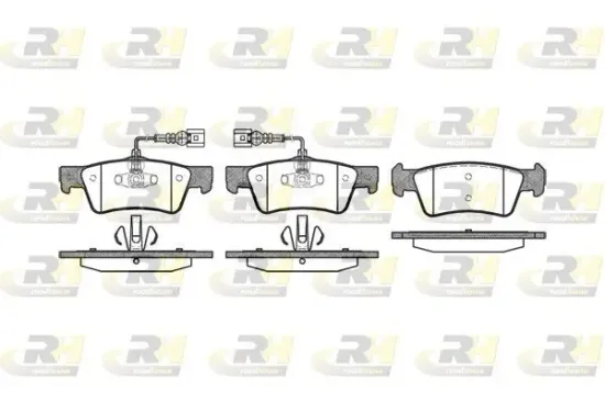 Bremsbelagsatz, Scheibenbremse Hinterachse ROADHOUSE 21187.02 Bild Bremsbelagsatz, Scheibenbremse Hinterachse ROADHOUSE 21187.02