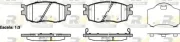 Bremsbelagsatz, Scheibenbremse Vorderachse ROADHOUSE 21208.02