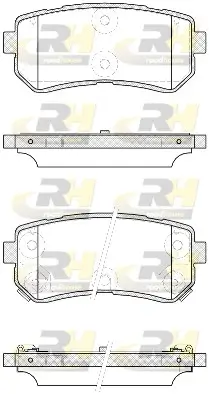 Bremsbelagsatz, Scheibenbremse Hinterachse ROADHOUSE 21209.42 Bild Bremsbelagsatz, Scheibenbremse Hinterachse ROADHOUSE 21209.42