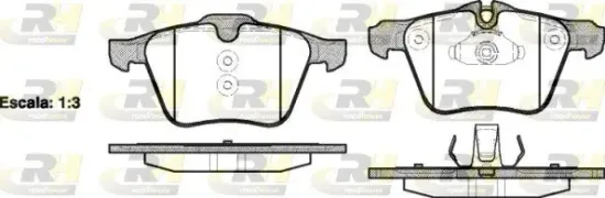 Bremsbelagsatz, Scheibenbremse Vorderachse ROADHOUSE 21217.00 Bild Bremsbelagsatz, Scheibenbremse Vorderachse ROADHOUSE 21217.00