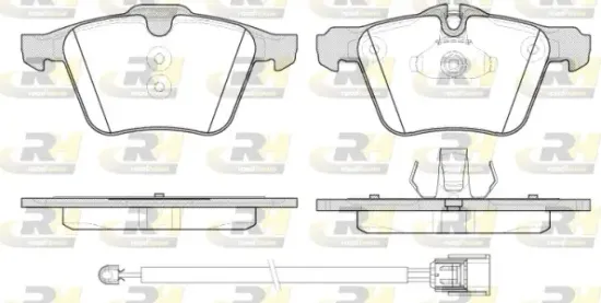 Bremsbelagsatz, Scheibenbremse Vorderachse ROADHOUSE 21217.02 Bild Bremsbelagsatz, Scheibenbremse Vorderachse ROADHOUSE 21217.02