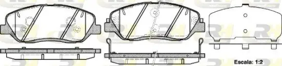 Bremsbelagsatz, Scheibenbremse Vorderachse ROADHOUSE 21226.02 Bild Bremsbelagsatz, Scheibenbremse Vorderachse ROADHOUSE 21226.02