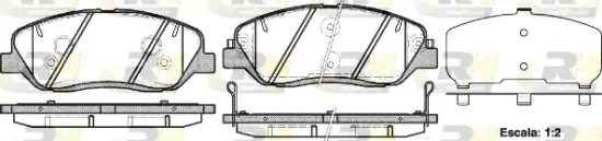 Bremsbelagsatz, Scheibenbremse Vorderachse ROADHOUSE 21226.02 Bild Bremsbelagsatz, Scheibenbremse Vorderachse ROADHOUSE 21226.02