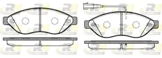 Bremsbelagsatz, Scheibenbremse Vorderachse ROADHOUSE 21237.12 Bild Bremsbelagsatz, Scheibenbremse Vorderachse ROADHOUSE 21237.12