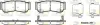 Bremsbelagsatz, Scheibenbremse Hinterachse ROADHOUSE 21239.02