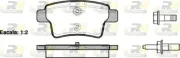 Bremsbelagsatz, Scheibenbremse Hinterachse ROADHOUSE 21241.00