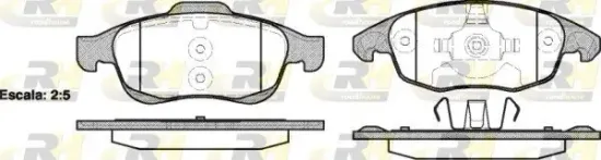 Bremsbelagsatz, Scheibenbremse Vorderachse ROADHOUSE 21248.00 Bild Bremsbelagsatz, Scheibenbremse Vorderachse ROADHOUSE 21248.00