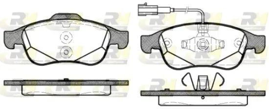 Bremsbelagsatz, Scheibenbremse Vorderachse ROADHOUSE 21248.02 Bild Bremsbelagsatz, Scheibenbremse Vorderachse ROADHOUSE 21248.02