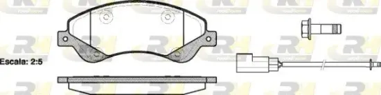 Bremsbelagsatz, Scheibenbremse Vorderachse ROADHOUSE 21251.02 Bild Bremsbelagsatz, Scheibenbremse Vorderachse ROADHOUSE 21251.02