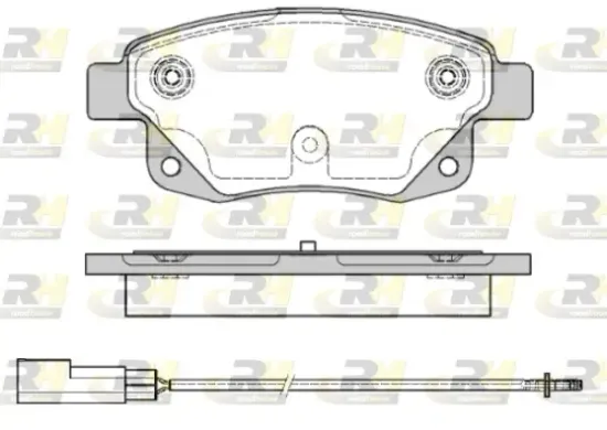 Bremsbelagsatz, Scheibenbremse Hinterachse ROADHOUSE 21252.01 Bild Bremsbelagsatz, Scheibenbremse Hinterachse ROADHOUSE 21252.01