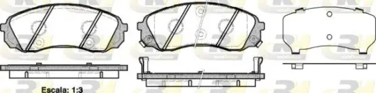 Bremsbelagsatz, Scheibenbremse Vorderachse ROADHOUSE 21291.02 Bild Bremsbelagsatz, Scheibenbremse Vorderachse ROADHOUSE 21291.02