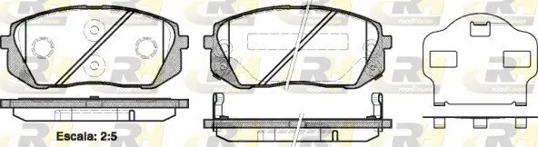 Bremsbelagsatz, Scheibenbremse ROADHOUSE 21302.02 Bild Bremsbelagsatz, Scheibenbremse ROADHOUSE 21302.02