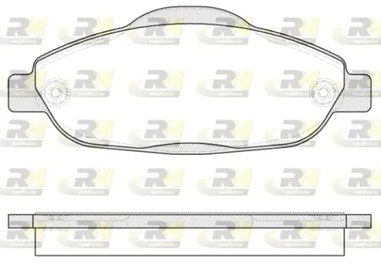 Bremsbelagsatz, Scheibenbremse Vorderachse ROADHOUSE 21323.00 Bild Bremsbelagsatz, Scheibenbremse Vorderachse ROADHOUSE 21323.00