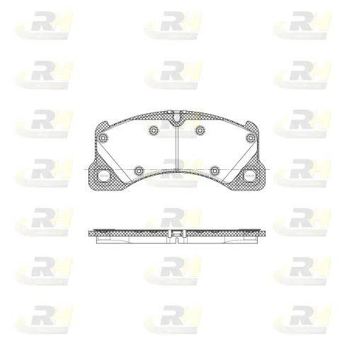 Bremsbelagsatz, Scheibenbremse Vorderachse ROADHOUSE 21345.45 Bild Bremsbelagsatz, Scheibenbremse Vorderachse ROADHOUSE 21345.45