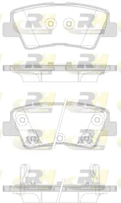 Bremsbelagsatz, Scheibenbremse Hinterachse ROADHOUSE 21362.42 Bild Bremsbelagsatz, Scheibenbremse Hinterachse ROADHOUSE 21362.42