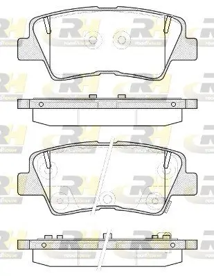 Bremsbelagsatz, Scheibenbremse Hinterachse ROADHOUSE 21362.52 Bild Bremsbelagsatz, Scheibenbremse Hinterachse ROADHOUSE 21362.52