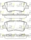 Bremsbelagsatz, Scheibenbremse Hinterachse ROADHOUSE 21362.52