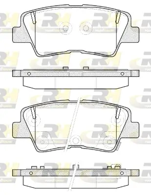 Bremsbelagsatz, Scheibenbremse Hinterachse ROADHOUSE 21362.52 Bild Bremsbelagsatz, Scheibenbremse Hinterachse ROADHOUSE 21362.52