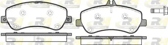 Bremsbelagsatz, Scheibenbremse Vorderachse ROADHOUSE 21377.00 Bild Bremsbelagsatz, Scheibenbremse Vorderachse ROADHOUSE 21377.00