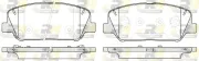 Bremsbelagsatz, Scheibenbremse Vorderachse ROADHOUSE 21398.12