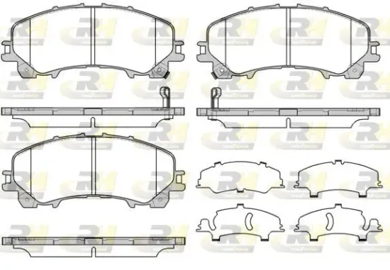 Bremsbelagsatz, Scheibenbremse Vorderachse ROADHOUSE 21407.12 Bild Bremsbelagsatz, Scheibenbremse Vorderachse ROADHOUSE 21407.12