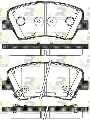 Bremsbelagsatz, Scheibenbremse Vorderachse ROADHOUSE 21412.32 Bild Bremsbelagsatz, Scheibenbremse Vorderachse ROADHOUSE 21412.32