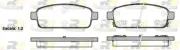 Bremsbelagsatz, Scheibenbremse Hinterachse ROADHOUSE 21432.02