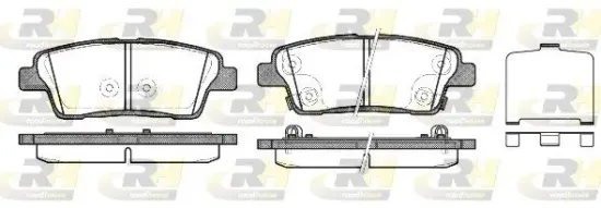 Bremsbelagsatz, Scheibenbremse Hinterachse ROADHOUSE 21458.02 Bild Bremsbelagsatz, Scheibenbremse Hinterachse ROADHOUSE 21458.02