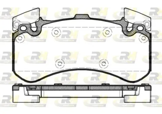 Bremsbelagsatz, Scheibenbremse Vorderachse ROADHOUSE 21463.00 Bild Bremsbelagsatz, Scheibenbremse Vorderachse ROADHOUSE 21463.00