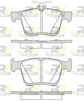 Bremsbelagsatz, Scheibenbremse Hinterachse ROADHOUSE 21516.00 Bild Bremsbelagsatz, Scheibenbremse Hinterachse ROADHOUSE 21516.00