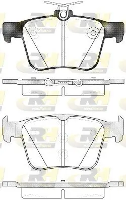 Bremsbelagsatz, Scheibenbremse Hinterachse ROADHOUSE 21516.10 Bild Bremsbelagsatz, Scheibenbremse Hinterachse ROADHOUSE 21516.10