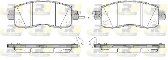 Bremsbelagsatz, Scheibenbremse Vorderachse ROADHOUSE 21517.04 Bild Bremsbelagsatz, Scheibenbremse Vorderachse ROADHOUSE 21517.04