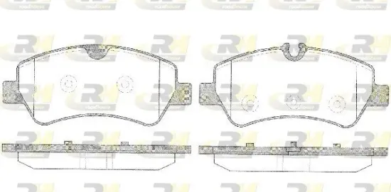 Bremsbelagsatz, Scheibenbremse Hinterachse ROADHOUSE 21521.00 Bild Bremsbelagsatz, Scheibenbremse Hinterachse ROADHOUSE 21521.00