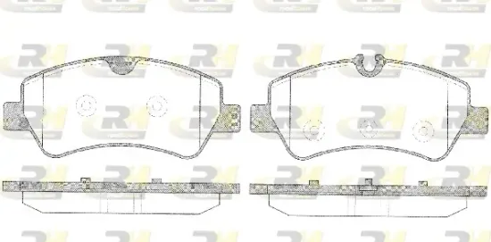 Bremsbelagsatz, Scheibenbremse Hinterachse ROADHOUSE 21521.00 Bild Bremsbelagsatz, Scheibenbremse Hinterachse ROADHOUSE 21521.00