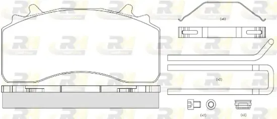 Bremsbelagsatz, Scheibenbremse Vorderachse ROADHOUSE JSX 21526.80 Bild Bremsbelagsatz, Scheibenbremse Vorderachse ROADHOUSE JSX 21526.80
