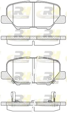 Bremsbelagsatz, Scheibenbremse Hinterachse ROADHOUSE 21536.02
