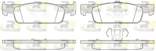Bremsbelagsatz, Scheibenbremse Vorderachse ROADHOUSE 21540.00