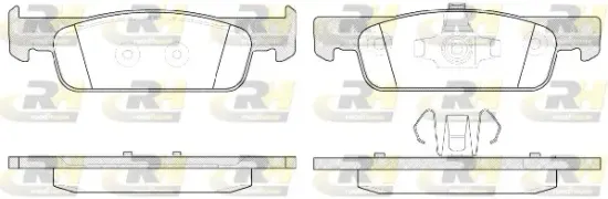 Bremsbelagsatz, Scheibenbremse Vorderachse ROADHOUSE 21540.00 Bild Bremsbelagsatz, Scheibenbremse Vorderachse ROADHOUSE 21540.00