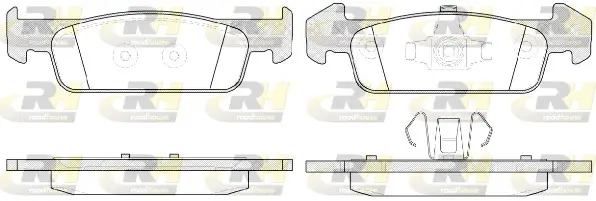 Bremsbelagsatz, Scheibenbremse Vorderachse ROADHOUSE 21540.10